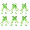 thumbnail image 1 of Uxcell 2.8inch Pull Bows Present Wrapping String Bows Ribbon Gold Thread Style Green 40 Pack, 1 of 6