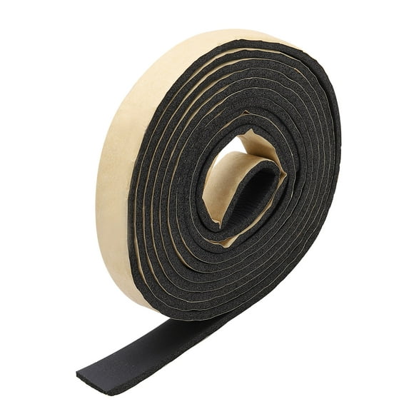 Uxcell 2.8mx0.2mx5mm Adhesive Sealing Sponge Weather Strip Foam Insulation Tape
