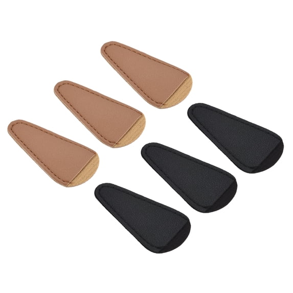 Uxcell 2.9"x1.5" PU Leather Scissors Sheath Cover Protector for Eyebrow Trimming Beauty Tool, 2 Colors 6 Pack