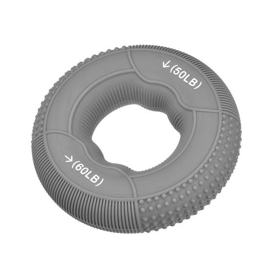 Uxcell 2.95" 50/60 Lbs Gray Hand Grip Strengthener Hand Grip Ring for Training