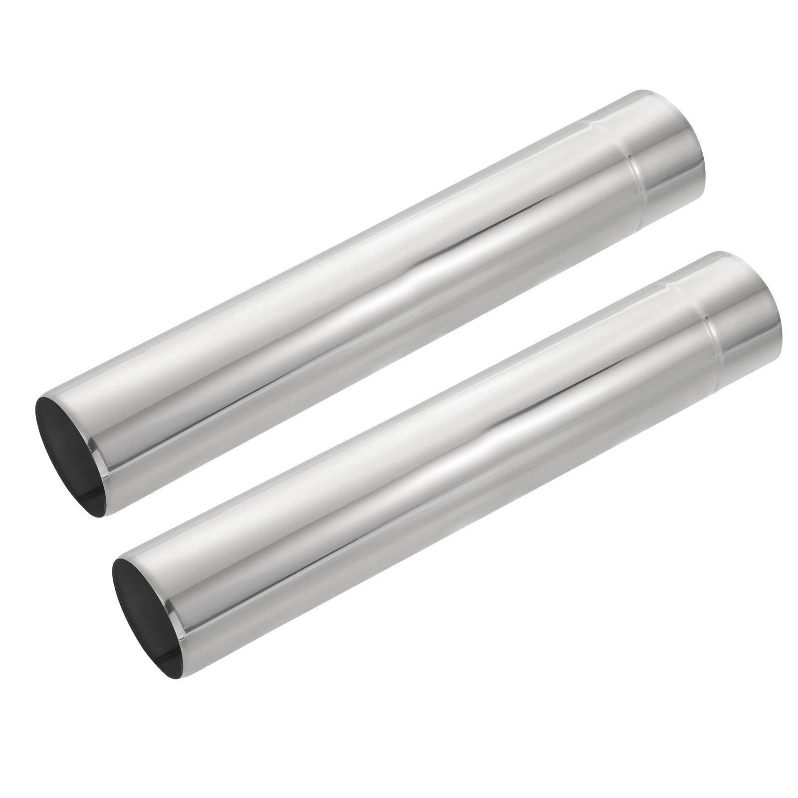 Uxcell 2.95Inch Stove Pipe, 2Pcs Stainless Steel Straight Tent Stove Chimney Pipe for Camping Stove Vent Exhaust
