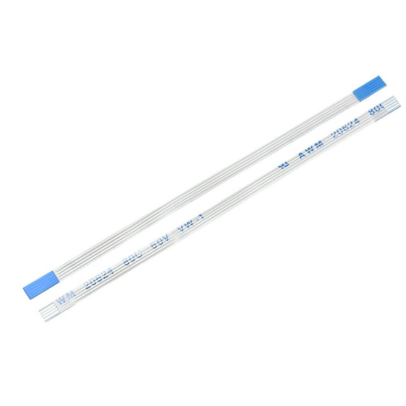 Uxcell 2.99" 0.02'' Pitch 4 Pins FPC FFC Flexible Ribbon Cable(A Type) PE Multicolored 10Pcs