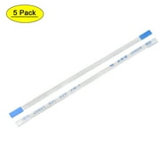 Uxcell 2.99" 0.02 Pitch 4 Pins FPC FFC Ribbon CableA Type PE Multicolored 5pcs