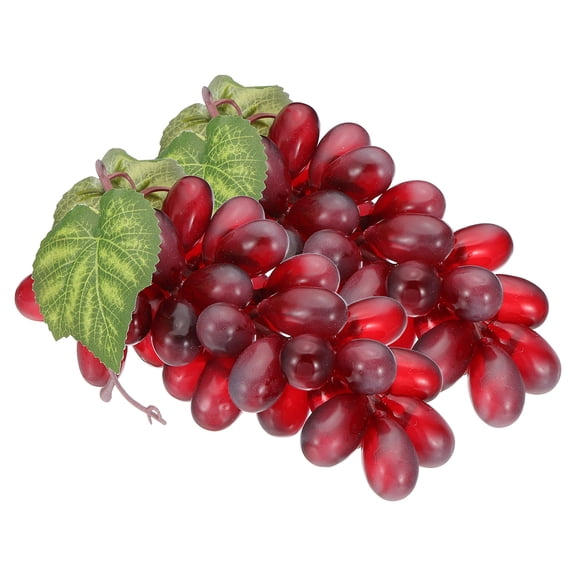 Uxcell 2 Bunches Artificial Grapes, Lifelike Fake Fruit Model Grapes