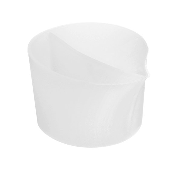 Uxcell 2 Channels Split Cups for Paint Pouring, Silicone Paint Pour Cup Reusable Mixing Cup Divider, White