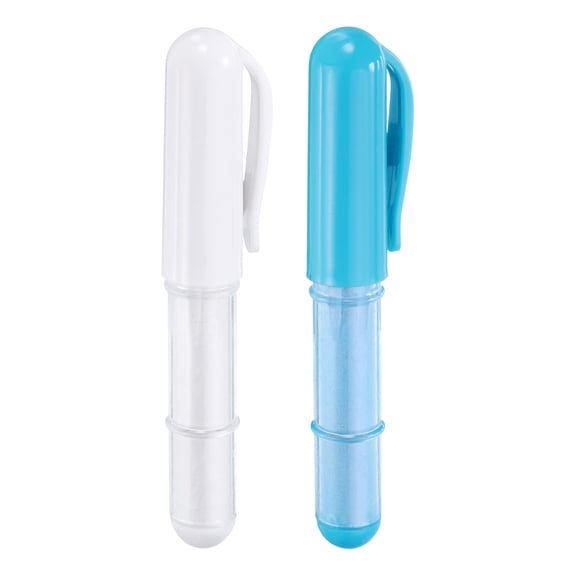 Uxcell 2 Colors Fabric Chalk Marker Tailors Liner Chalk Pen Style for Sewing Quilting & Crafts, Blue/White