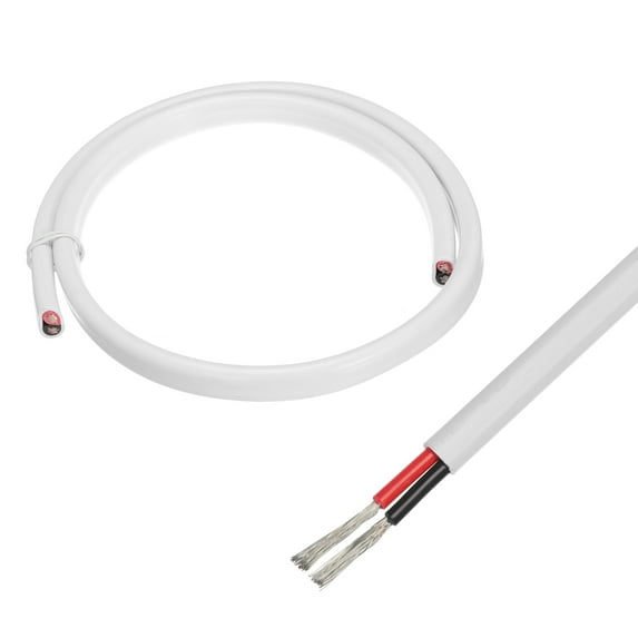 Uxcell 2 Core 8AWG Duplex Marine Wire 3 Ft Tinned Copper Insulated Boat Cable with Jacket for Boat Marine Speakers