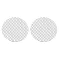 thumbnail image 1 of Uxcell 2" Diameter 304 Stainless Steel Perforated Sheet, 2 Pcs 0.06" Hole 19GA Expanded Metal Mesh Round Slices Plate Screen Decorative Meshes for Ventilation Grill Smoking, Silver Tone, 1 of 6
