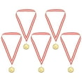 thumbnail image 1 of Uxcell 2" Gold Table Tennis Medals, 5Pcs Table Tennis Award Medals for Events, 1 of 5
