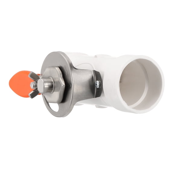 Uxcell 2" HVAC Duct Manual Volume Damper, Adjustment Airflow Backdraft Damper, White