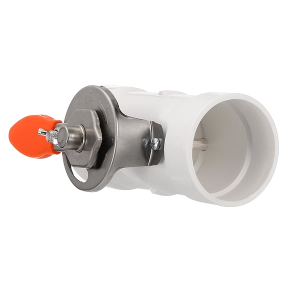 Uxcell 2" HVAC Duct Manual Volume Damper, Adjustment Airflow Backdraft Dampers, White