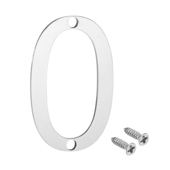 Uxcell 2 Inch 304 Stainless Steel House Number Polishing for Door Mailbox(Number 0)