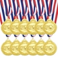 thumbnail image 1 of Uxcell 2 Inch Basketball Medals Gold Award Medals with Neck Ribbon for Team Sports Games Party Favors 12 Pieces, 1 of 7