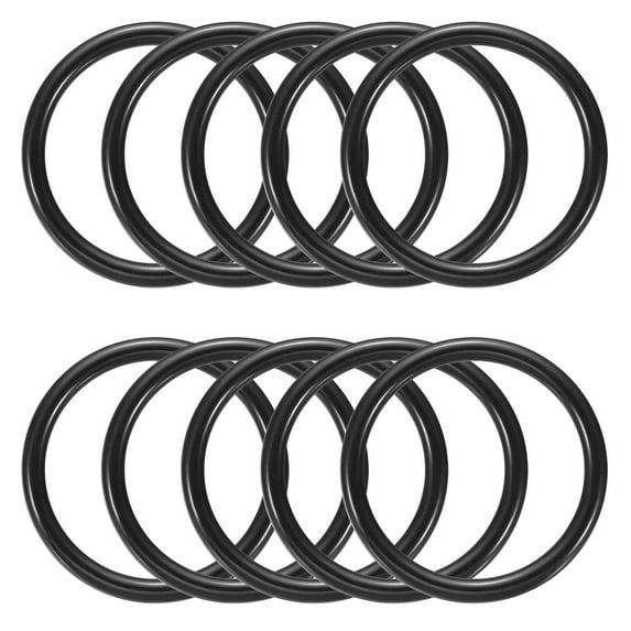 Uxcell 2 Inch Dream Catcher Rings, 10 Pcs Plastic Macrame Wreath Floral Round Ring Hoop, Black