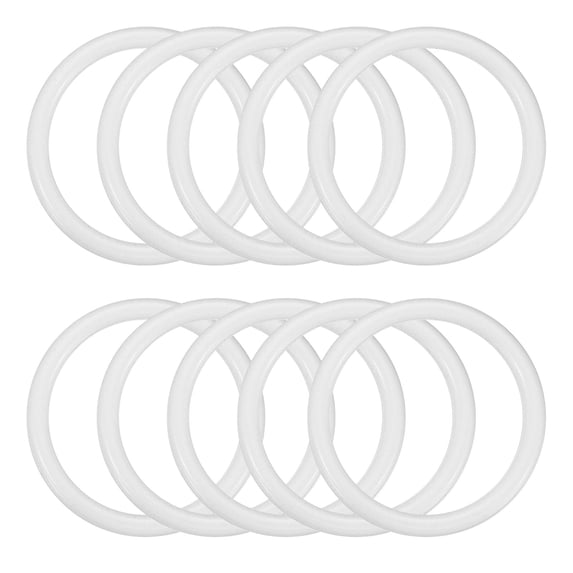 Macrame Plastic Rings Uxcell 2 Inch Dream Catcher Rings, 10 Pcs Plastic Macrame Wreath Floral ...