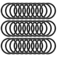 thumbnail image 1 of Uxcell 2 Inch Dream Catcher Rings, 30 Pcs Plastic Macrame Wreath Floral Round Ring Hoop, Black, 1 of 6