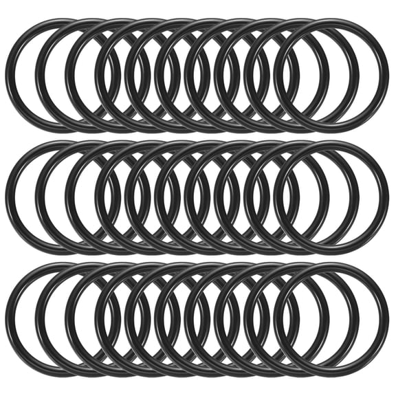 Uxcell 2 Inch Dream Catcher Rings, 30 Pcs Plastic Macrame Wreath Floral Round Ring Hoop, Black