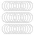 thumbnail image 1 of Uxcell 2 Inch Dream Catcher Rings, 30 Pcs Plastic Macrame Wreath Floral Round Ring Hoop, White, 1 of 7