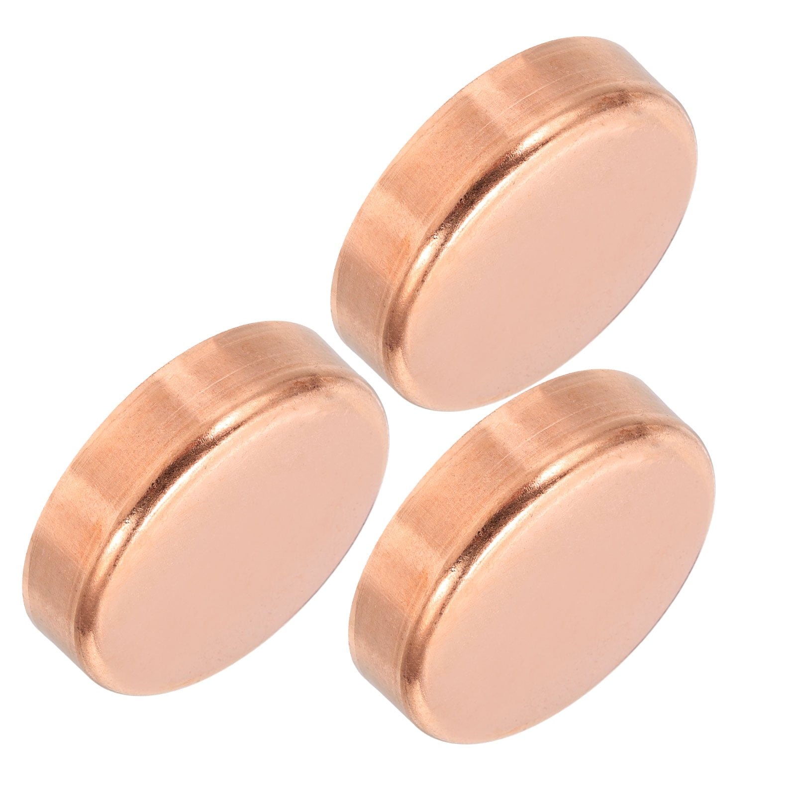 PATIKIL 3/8 Inch Copper Pipe End Caps - 4 Pack Sweat Plug Fittings For Plumbing & HVAC Systems