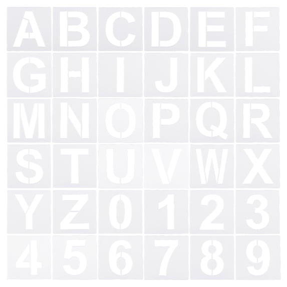 Numbers Letar Uxcell 2 inch Letter Number Stencils 2.5