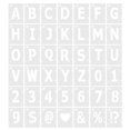 thumbnail image 1 of Uxcell Letter Number Stencils Reusable Alphabet Numbers Symbol Templates Set with Ring 2 Inch, 1 of 7