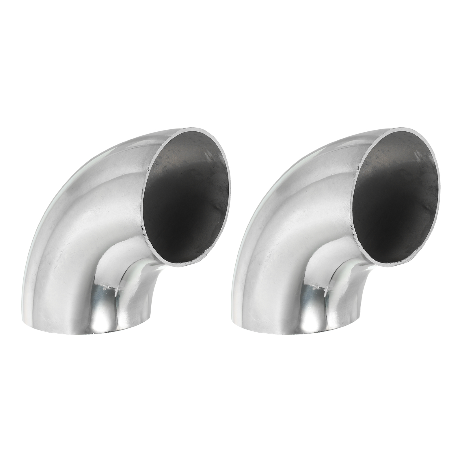 Uxcell 2 Inch OD 201 Stainless Steel Butt, 2 Pack 90 Degree Elbow Pipe ...