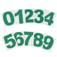 thumbnail image 1 of Uxcell Reflective Number Stickers, Vinyl Mailbox Number Decals Self-Adhesive Reflective Green 2", 1 of 6