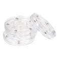 thumbnail image 1 of Uxcell 2 Inch Rotating Swivel Stand w Steel Ball Bearings Lazy Susan Turntable White 4 Packs, 1 of 5