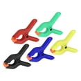 thumbnail image 1 of Uxcell 2 Inch Spring Clamps, 5 Pack Plastic Flexible Anti Slip Strong Clips, Multicolor, 1 of 6