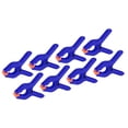 thumbnail image 1 of Uxcell 2 Inch Spring Clamps, 8 Pack Plastic Flexible Anti Slip Strong Clips, Blue, 1 of 7