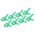 thumbnail image 1 of Uxcell 2 Inch Spring Clamps, 8 Pack Plastic Flexible Anti Slip Strong Clips, Green, 1 of 7