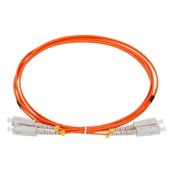 Uxcell 2 Meters 6.5Ft Fiber Patch Cable Multimode SC-SC OM2 LSZH Fiber Optic Jumper Orange For Network Transceiver,1Pcs