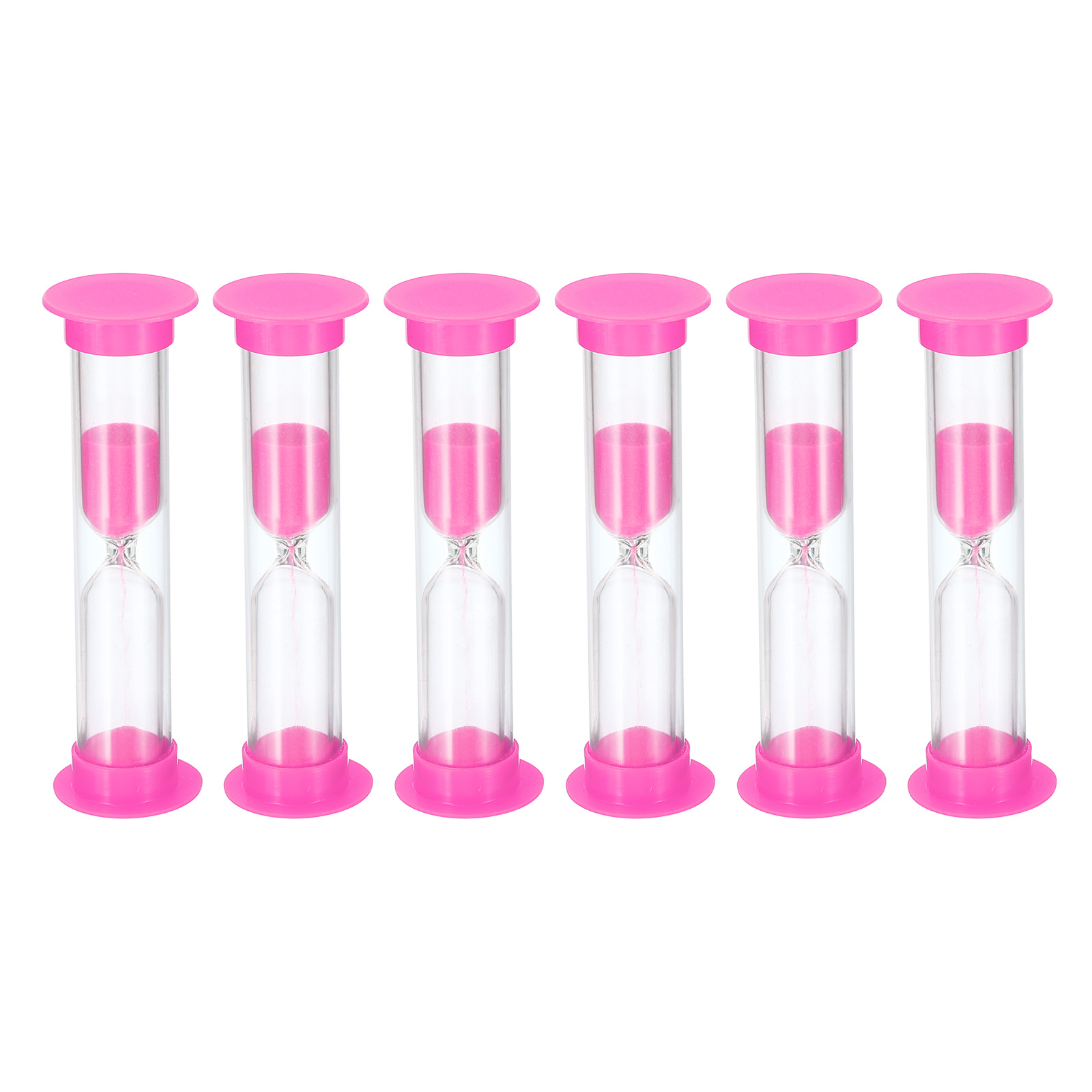 Uxcell 2 Minute Sand Timer, 6pack Small Sandy Clock, Count Down Sand ...