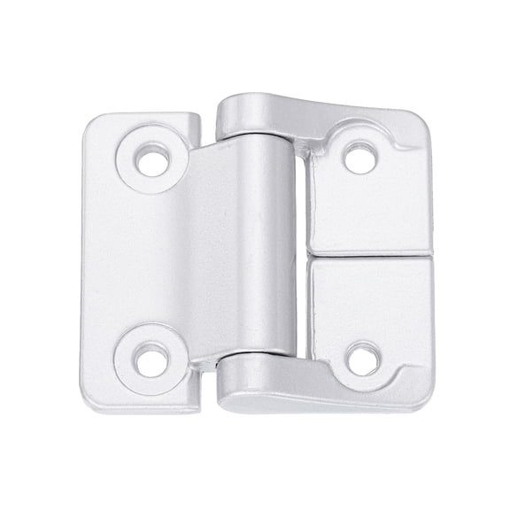 Uxcell 2 N.M Constant Torque Hinge, Zinc Alloy Position Control Hinge with 4 Holes, 0.5" Leaf Height Symmetric Torque Door Hinges for Doors, Cabinet, Home Office Cupboard, Silver