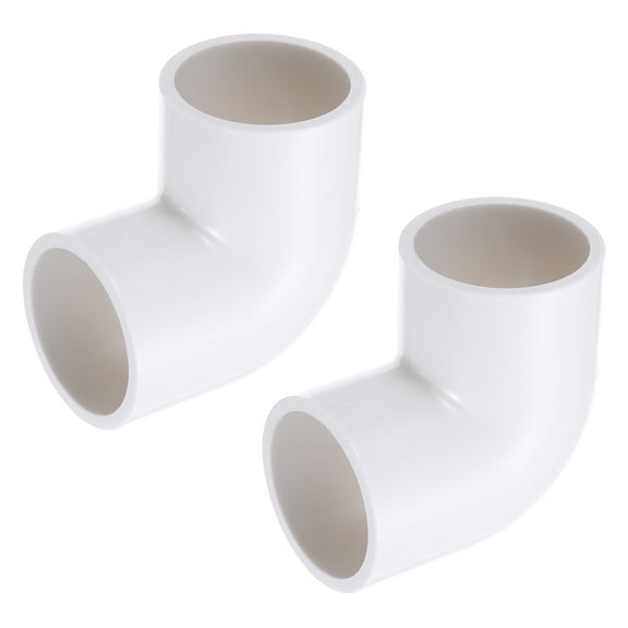 Uxcell Duct Connector, Plastic Dryer Hose Connector Pipe Fitting Adapter Coupling for Vent Hose 2" White