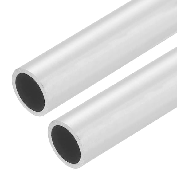 Uxcell 2 PCS 304 Stainless Steel Tubing, 15mm OD 1mm Wall Thickness 254mm Long Round Metal Pipe Steel Tube for Industrial Machinery