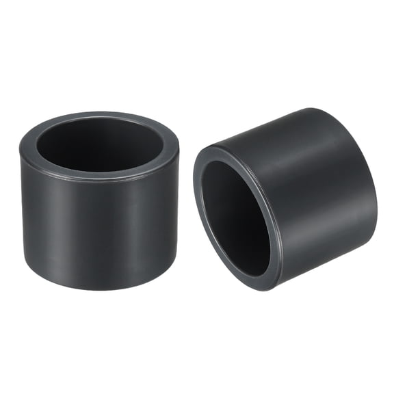 Uxcell 2 Pack 1 1/4 Inch PVC Pipe End Cap Fitting, Pipe End Cap Plug Adapter - for DIY Furniture/Greenhouse/Irrigation Pipe Fitting Socket Connect, SCH 80-Heavy Duty PVC Coupling Adapter