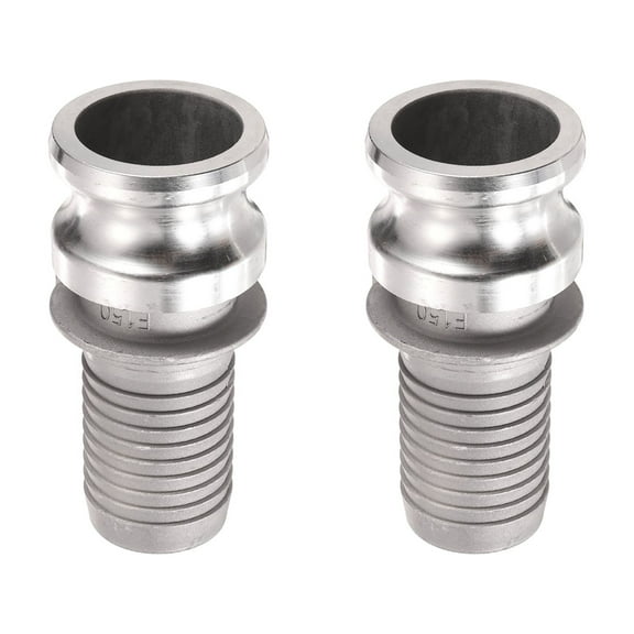 Uxcell 2 Pack Aluminum Cam Lock Fittings - Male Adapter x Female NPT Thread, Quick Disconnect Coupling Cam Lock Hose Fitting, Corrosion Resistant (1.5 Inch Part E Cam Groove Type)