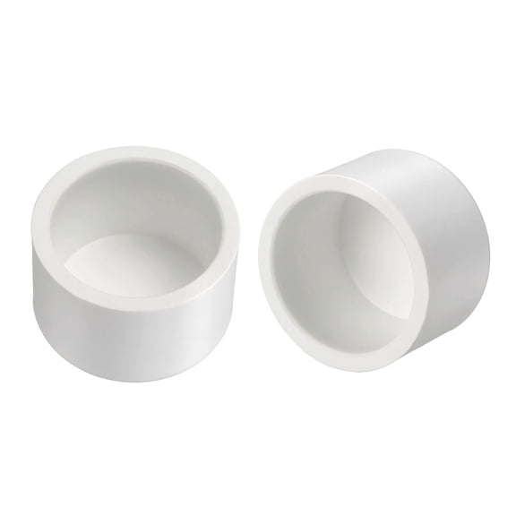 Uxcell 2 Pack 1 Inch PVC Pipe End Cap Fitting, Pipe End Cap Plug Adapter - for DIY Furniture/Greenhouse/Irrigation Pipe Fitting Socket Connect, SCH 40-Heavy Duty PVC Coupling Adapter