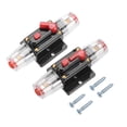 thumbnail image 1 of Uxcell 2 Pack 100A Circuit Breaker, 12-24V DC Automotive Circuit Breakers with Manual Reset Button & Screws for Marine Boat Audio System Overload Protection, 1 of 6