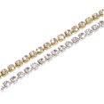 thumbnail image 1 of Uxcell 2 Pack 11 Yard 2.8mm Crystal Rhinestone Diamond Close Chain Trim Trimming Claw Cup Chain Silver Gold, 1 of 5