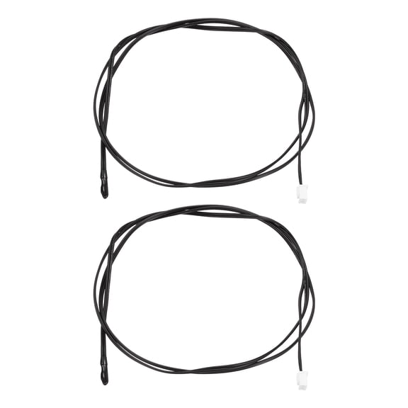Uxcell 2 Pack 15K NTC Thermal Sensor Probe, Copper Sensitive Temperature Sensor Probe 39.4 Inch Digital Thermometer Extension Cable Temp Transmitter for Water Dispenser Refrigerator