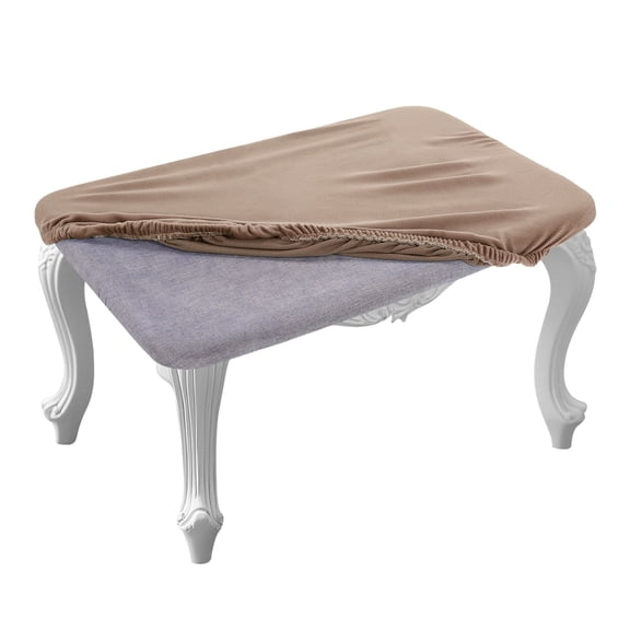 Uxcell 2 Pack 16 x 12 Inch Stool Covers Rectangle, Polyester Chair Seat Cover, Coffee