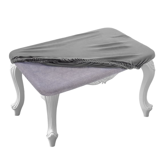 Uxcell 2 Pack 16 x 12 Inch Stool Covers Rectangle, Polyester Chair Seat Cover, Gray