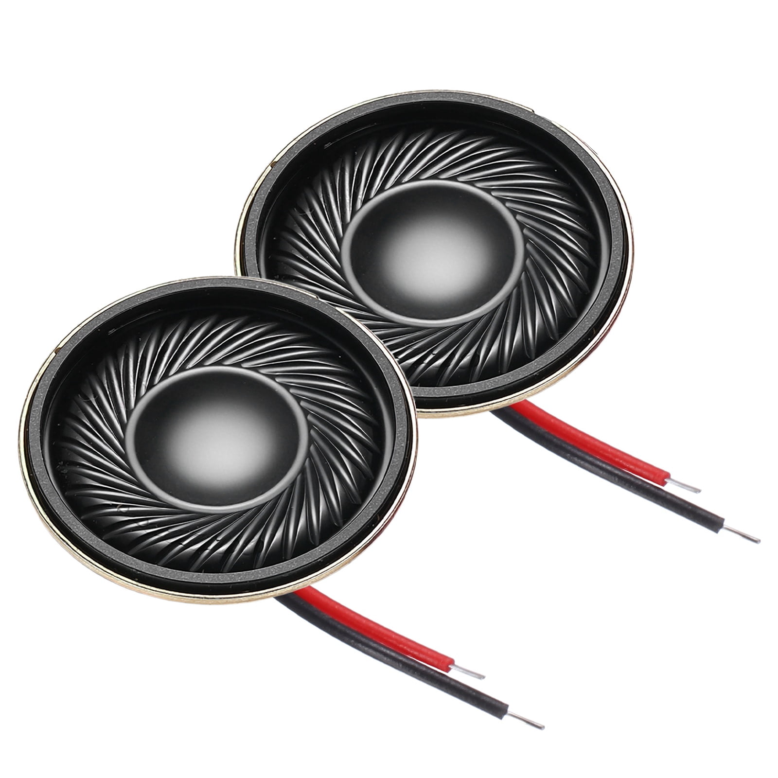 Uxcell 2 Pack 1W 8 Ohm Small Speakers Metal Round Micro Speaker with ...