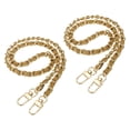 thumbnail image 1 of Uxcell 2 Pack 24" Purse Chain Strap with Buckle for Bags(Light Brown, Gold), 1 of 7
