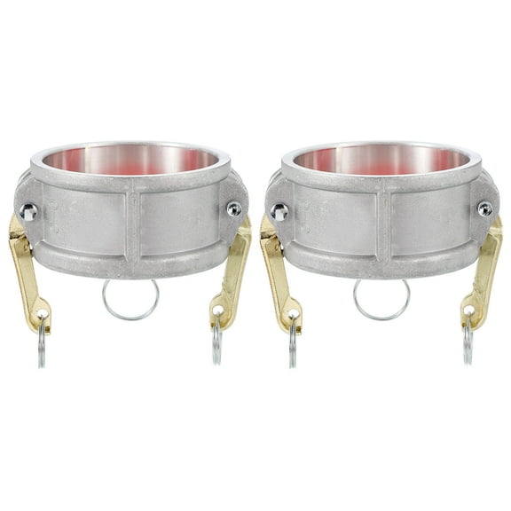 Uxcell 2 Pack 3" Aluminum Cam Lock Fittings - Male Adapter x Female NPT Thread, Quick Disconnect Coupling Cam Lock Hose Fitting, Corrosion Resistant (Part DC Cam Groove Type)