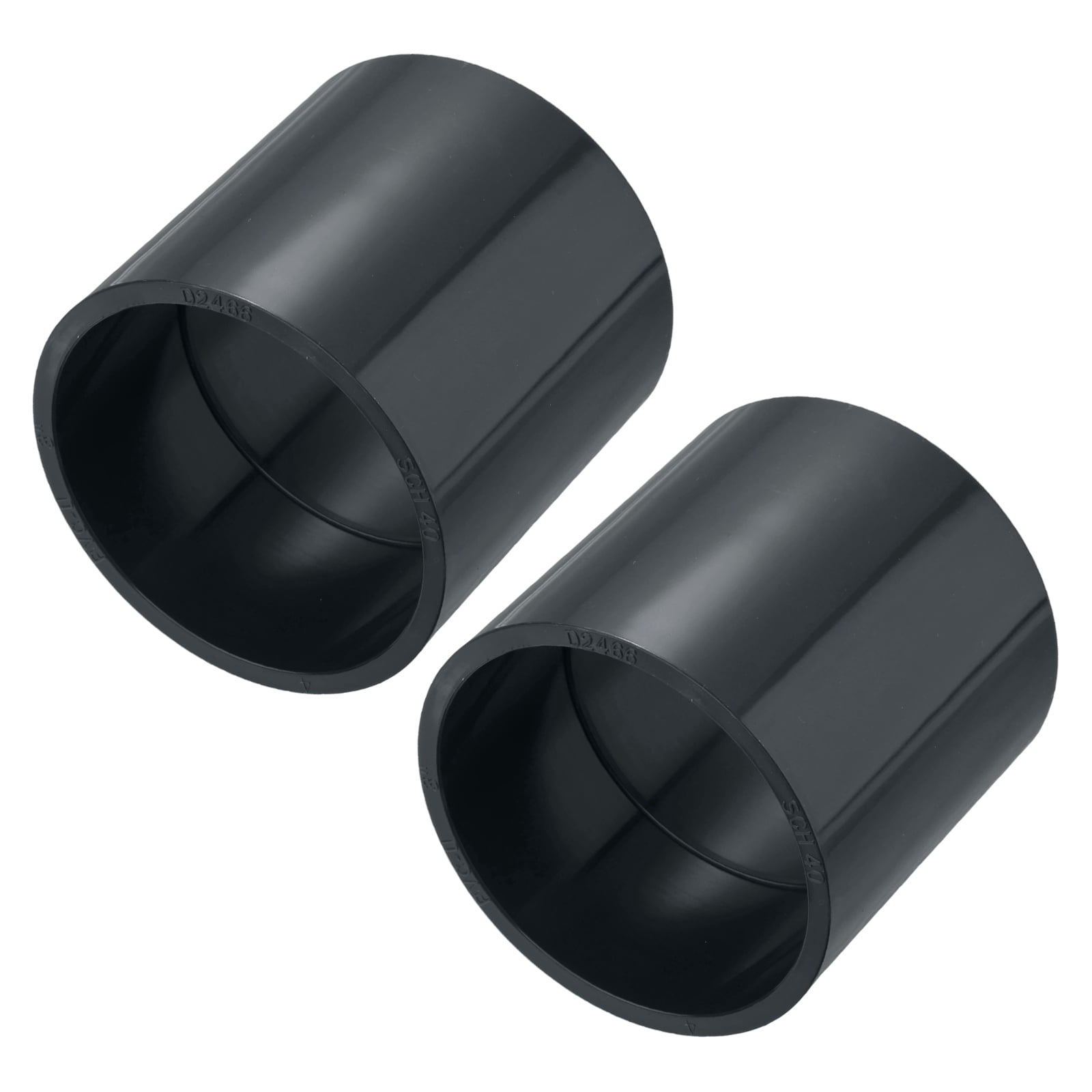 Uxcell 2-Pack 3 Inch PVC Pipe Fitting Pipe Coupling Adapter, Sch40 Slip ...