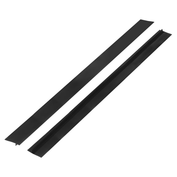 Uxcell 2 Pack 30" Silicone Kitchen Stove Counter Gap Filler Cover for Stovetop, Black