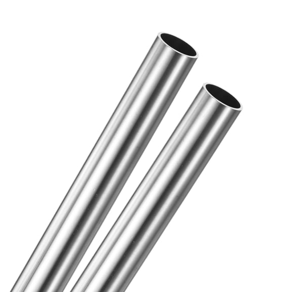 Uxcell 2-Pack 300mm 304 Stainless Steel Tube,  19mm ID 22mm OD Seamless Stainless Steel Tubing for Construction/Machining/DIY Crafting